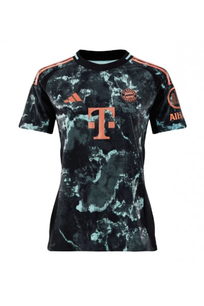 Bayern Munich Kingsley Coman #11 Fotballdrakt Borte Klær Dame 2024-25 Korte ermer Bayern Munich Kingsley Coman #11 Fotballdrakt Borte Klær Dame 2024-25 Korte ermer